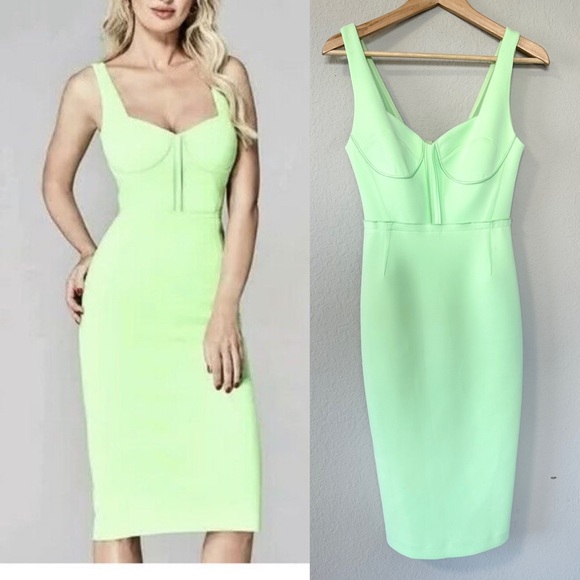 Guess by Marciano Dresses & Skirts - Marciano green XANIA BUSTIER SCUBA midi Dress